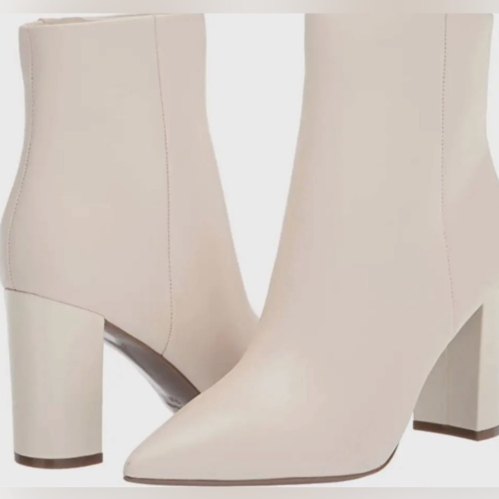 Marc Fisher Womens Glorify Boot - Off White Leather with
Pointed Toe